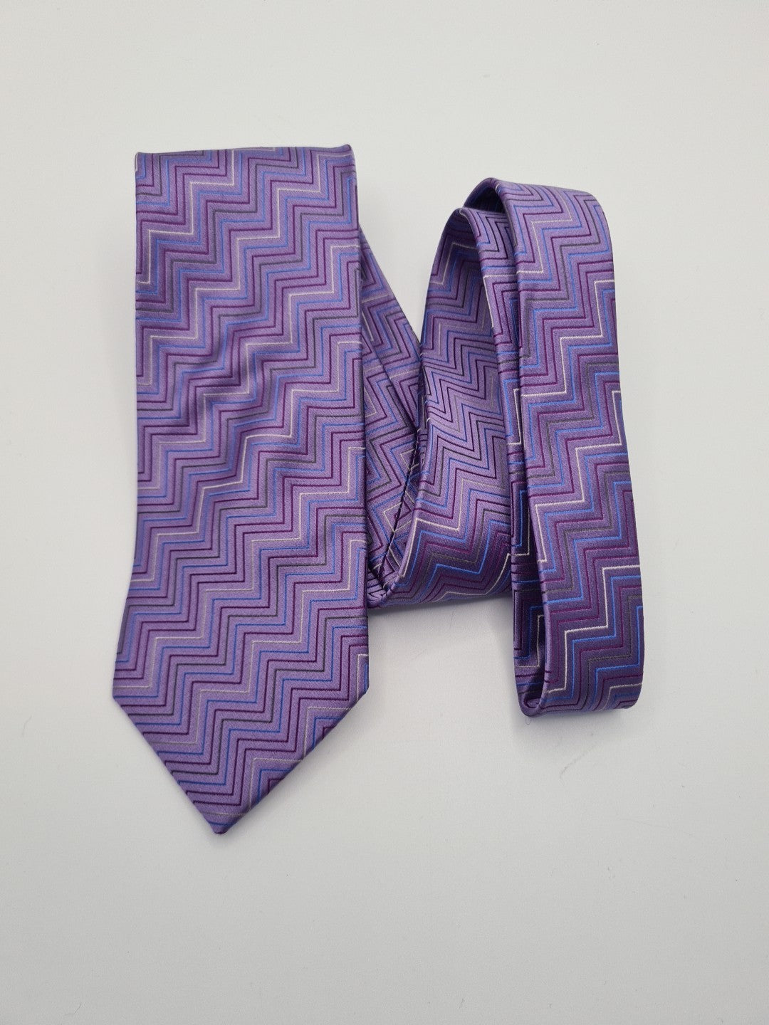 John Lewis retro Pattern purple Mens Silk Tie Classic Designer Necktie Vintage Mens Tie UK BX13