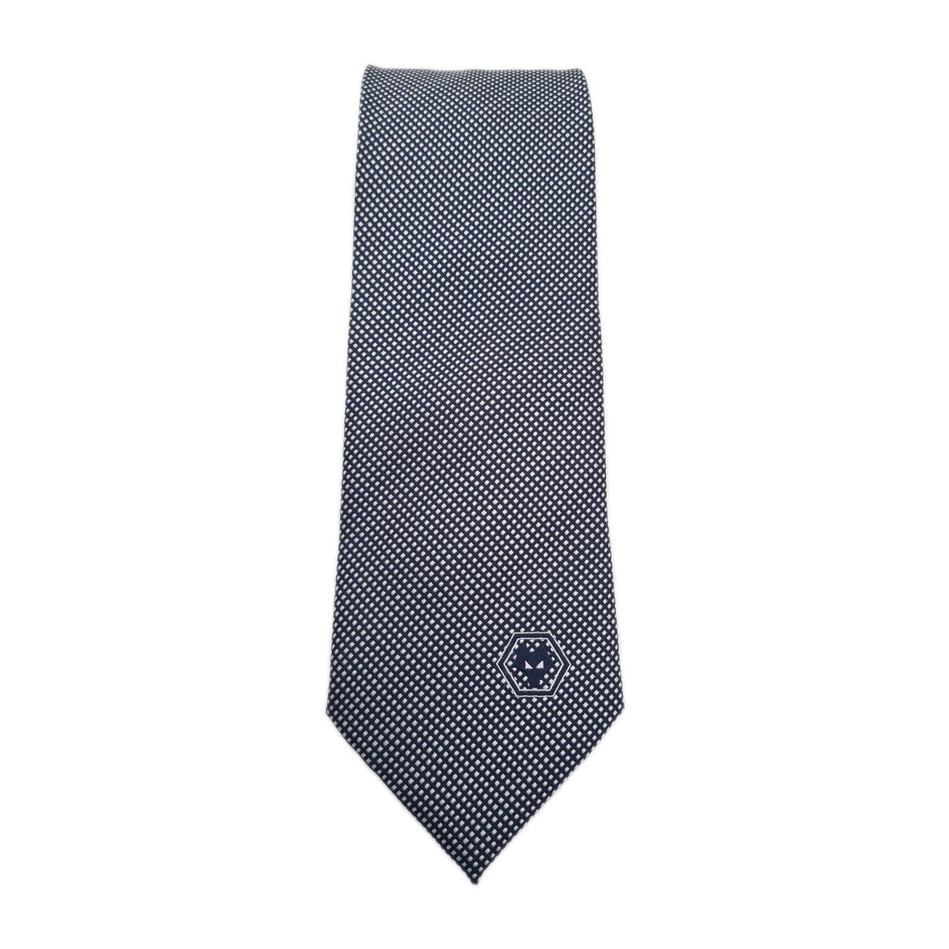 Wolves Football Club Blue Silk Tie | Designer Mens Tie UK | Spotted | Spotted Vintage Mens Tie UK BX13