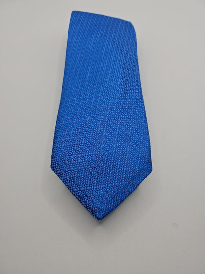 Plain Blue Woven pattern Mens Silk Tie Wedding Formal Neck Tie BX15