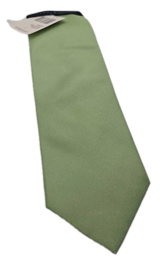 Tommy Hilfiger Green NWT Mens Silk Tie Wedding Formal Neck Tie BX17