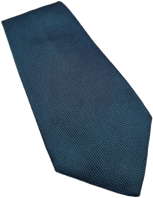 Charles Tyrwhitt Silk Tie Mens Teal Textured Designer Retro Wedding Necktie BX21