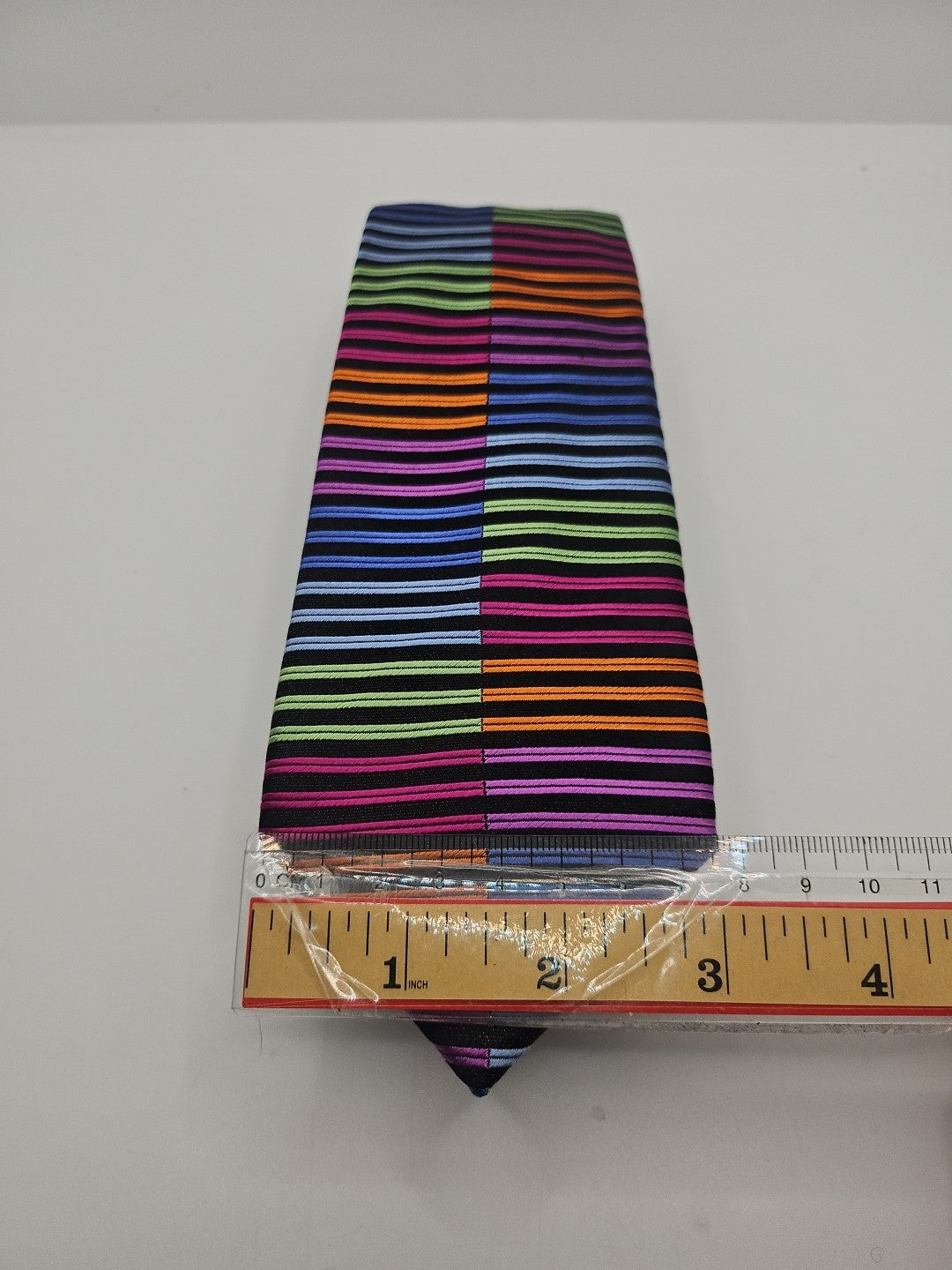 Bright Retro Stripe Pierre Cardin Mens Silk Tie Wedding Formal Neck Tie BX18