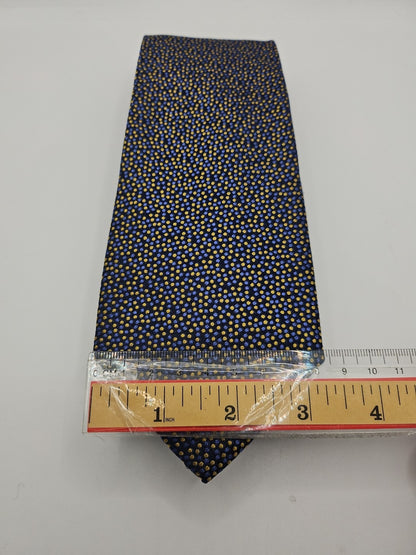 Charles Tyrwhitt Blue/Yellow Speckle Mens Silk Tie Wedding Formal Neck Tie BX13