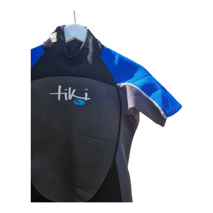 Tiki Surf Women's Shorty Wetsuit Small Neoprene Beach Surf Blue Swimwear 3/2mm