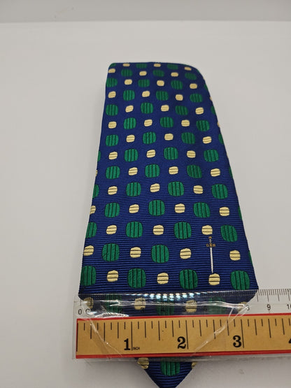Gieves & Hawkes Blue/Green Pattern Mens Silk Tie Wedding Formal Neck Tie BX17
