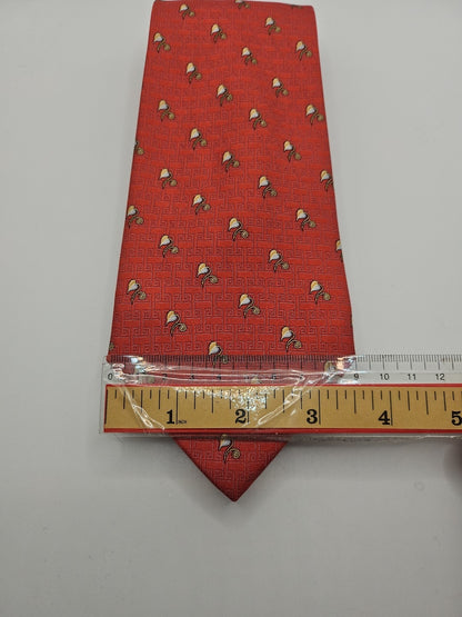 Red Leaf Flower Pattern Mens Silk Tie Wedding Formal Neck Tie BX15