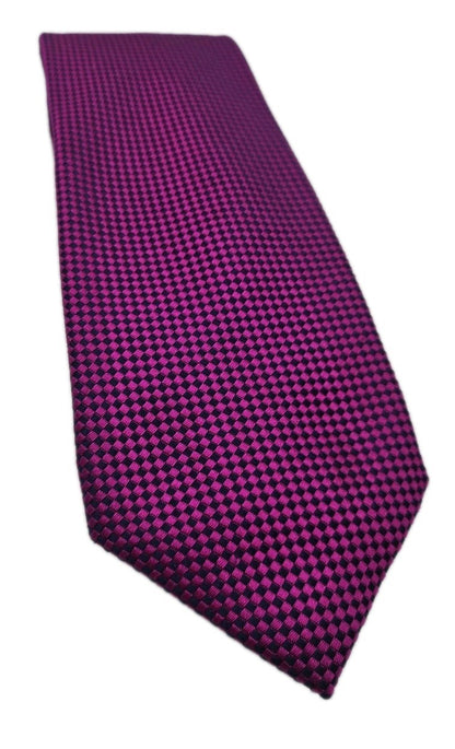 Paul Costelloe Purple Diamond Pattern Mens Silk Tie Wedding Formal Neck Tie BX16