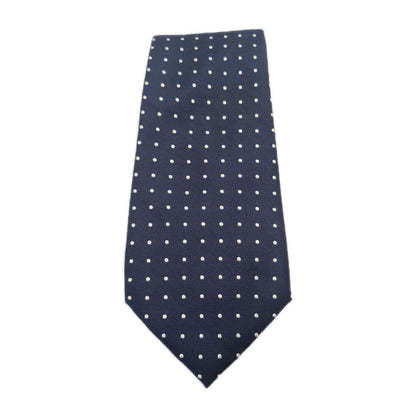 Hawes & Curtis Blue Spotted Mens Silk Tie Classic Designer Necktie Formal Spotted Vintage Mens Tie UK BX8