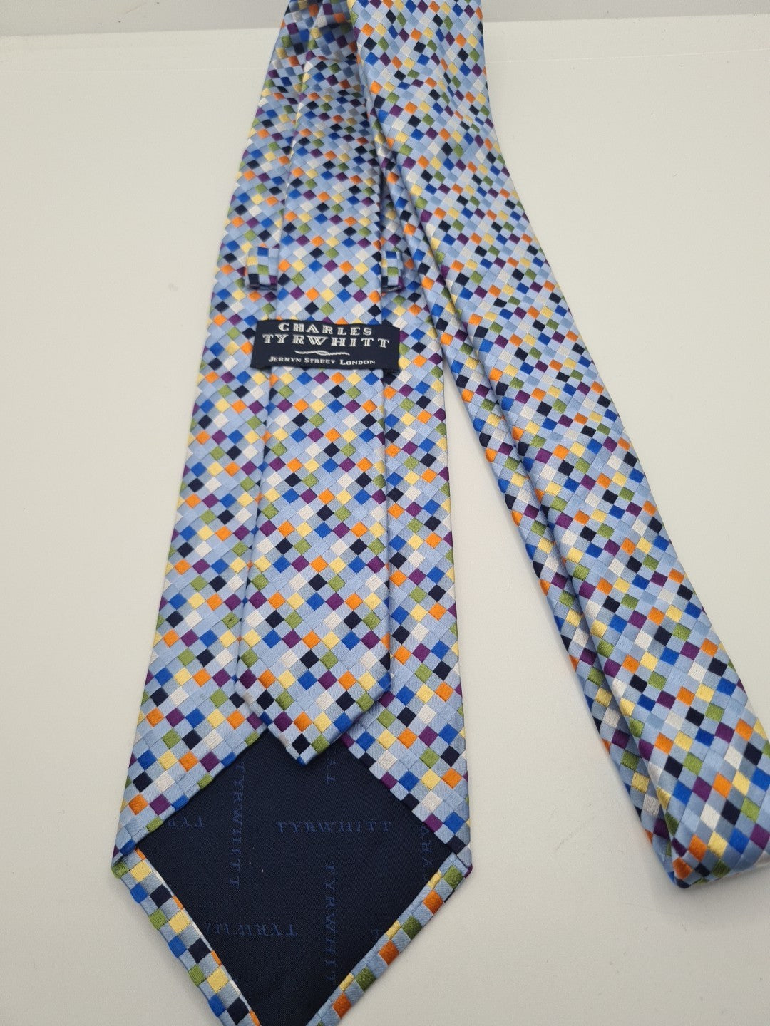 Reworked Punk Graphic Neck Tie Tarot Graphic | Emo Alternative Upcycled Tie RW1 Vintage Mens Tie UK