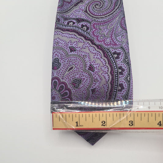 Chester Barrie Purple Mens Silk Tie Classic Designer Necktie Formal Business Vintage Mens Tie UK BX9