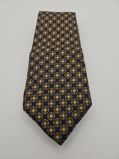 Liberty Vintage Blue Flower Pattern Mens Silk Tie Wedding Formal Neck Tie BX13