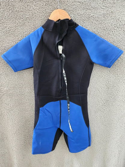 Realon Kids 2XL Age 15 2.5MM Shorty wetsuit Surf Swim Paddle Holiday KW164