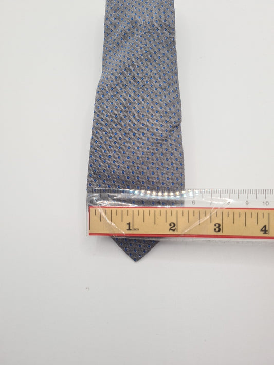 Hugo Boss Grey Skinny Mens Silk Tie Classic Designer Necktie Formal Vintage Mens Tie UK BX8