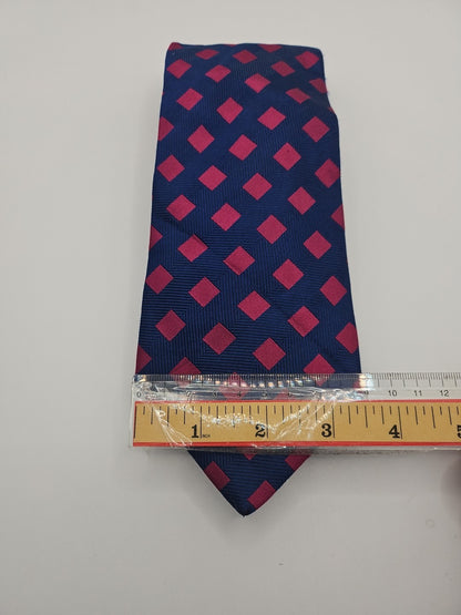 Charles Tyrwhitt Blue Diamond Pattern Mens Silk Tie Wedding Formal Neck Tie BX16