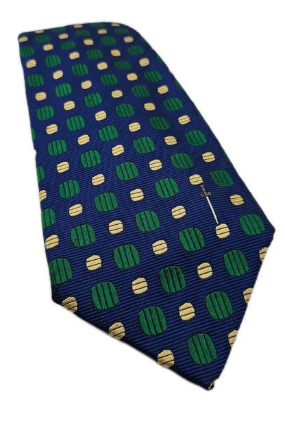 Gieves & Hawkes Blue/Green Pattern Mens Silk Tie Wedding Formal Neck Tie BX17
