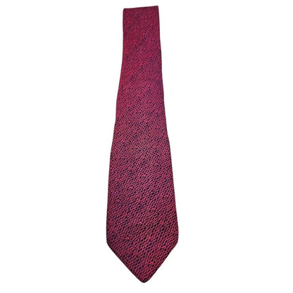 Charles Tyrwhitt Men's Pink & Navy Lace Like Loose Woven Silk Tie