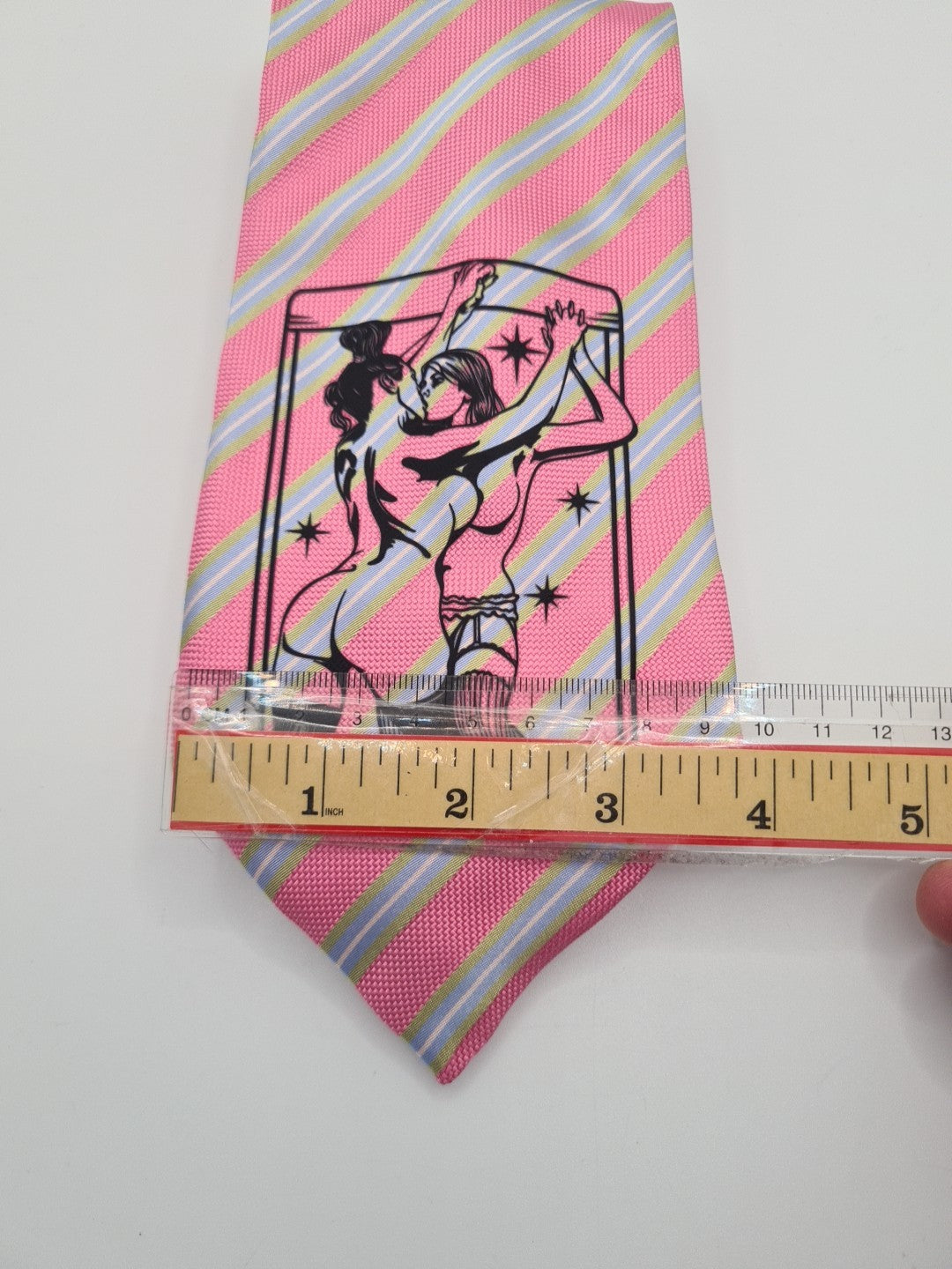 Pink Alternative Tie | Reworked Vintage Mens Tie UK | Statement Novelty Vintage Mens Tie UK BX13