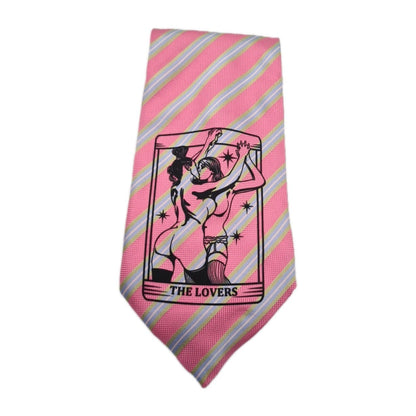 Pink Alternative Tie | Reworked Vintage Mens Tie UK | Statement Novelty Vintage Mens Tie UK BX13
