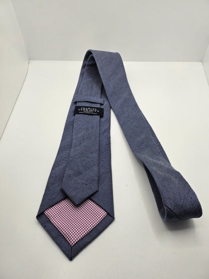 Charles Tyrwhitt Light Blue Herringbone Silk Tie