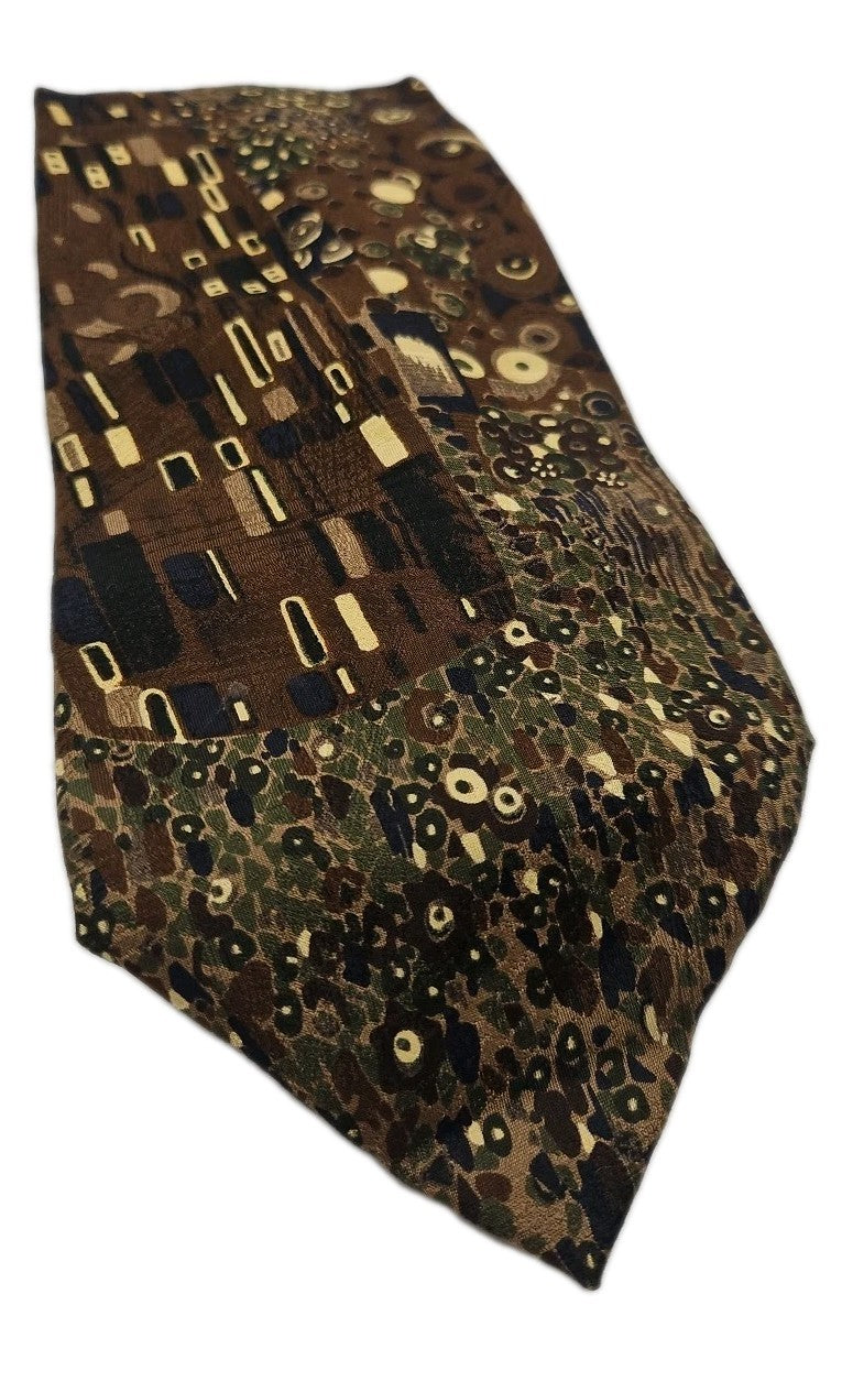 Ermenegildo Zegna Vintage Print Mens Silk Tie Wedding Formal Neck Tie BX18