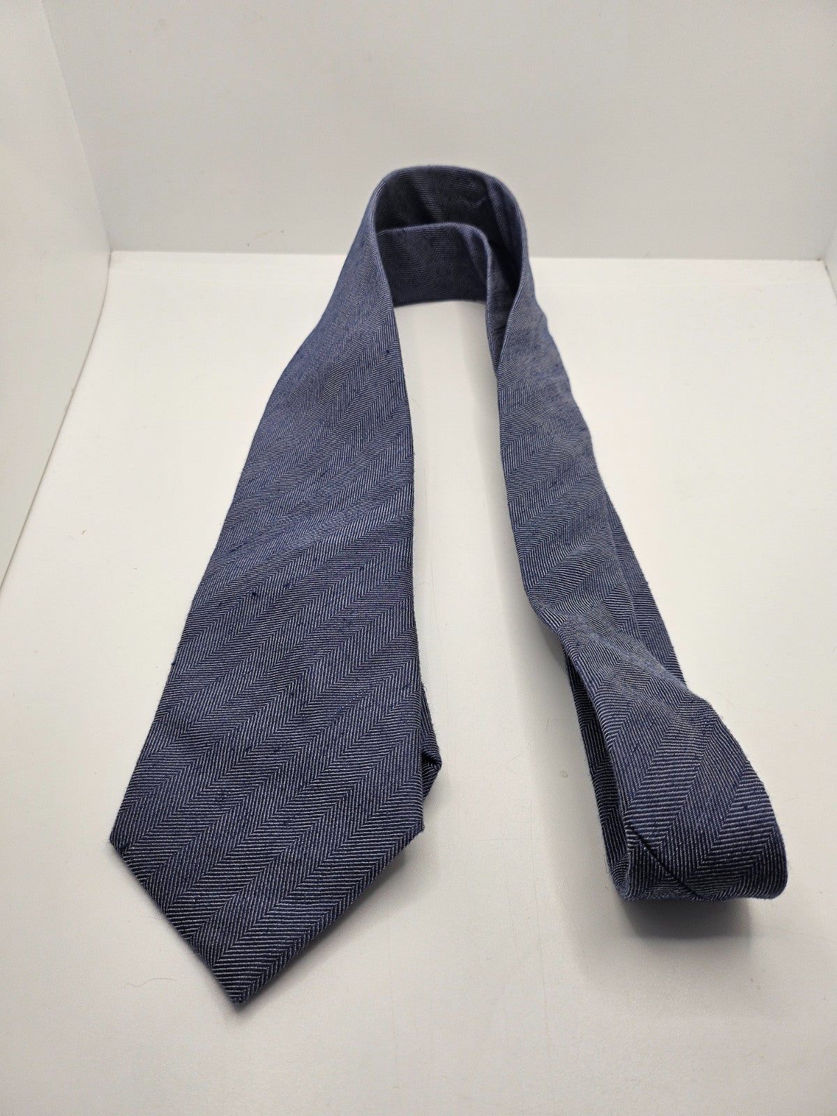 Charles Tyrwhitt Light Blue Herringbone Silk Tie
