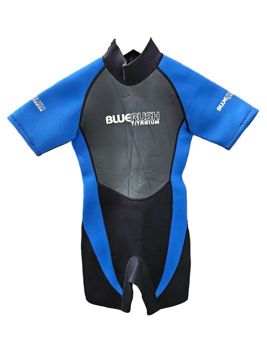 Blue Motion Kids XL Age 12/13 Yrs 2.5MM Shorty Wetsuit Surf Swim Holiday KW182