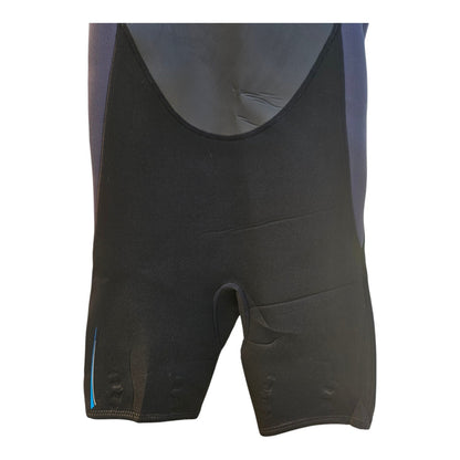 Tiki Surf Women's Shorty Wetsuit Small Neoprene Beach Surf Blue Swimwear 3/2mm