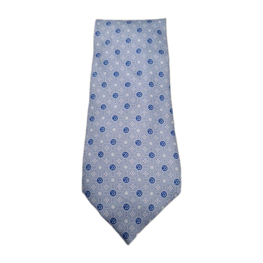Dupont Paris Logo Geometric Pattern Mens Silk Tie Classic Designer Necktie Geometric Vintage Mens Tie UK BX4