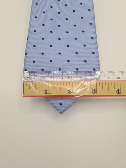 Hawes & Curtis Blue Spotted Mens Silk Tie Classic Designer Necktie Formal Spotted Vintage Mens Tie UK BX5