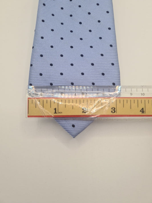 Hawes & Curtis Blue Spotted Mens Silk Tie Classic Designer Necktie Formal Spotted Vintage Mens Tie UK BX5