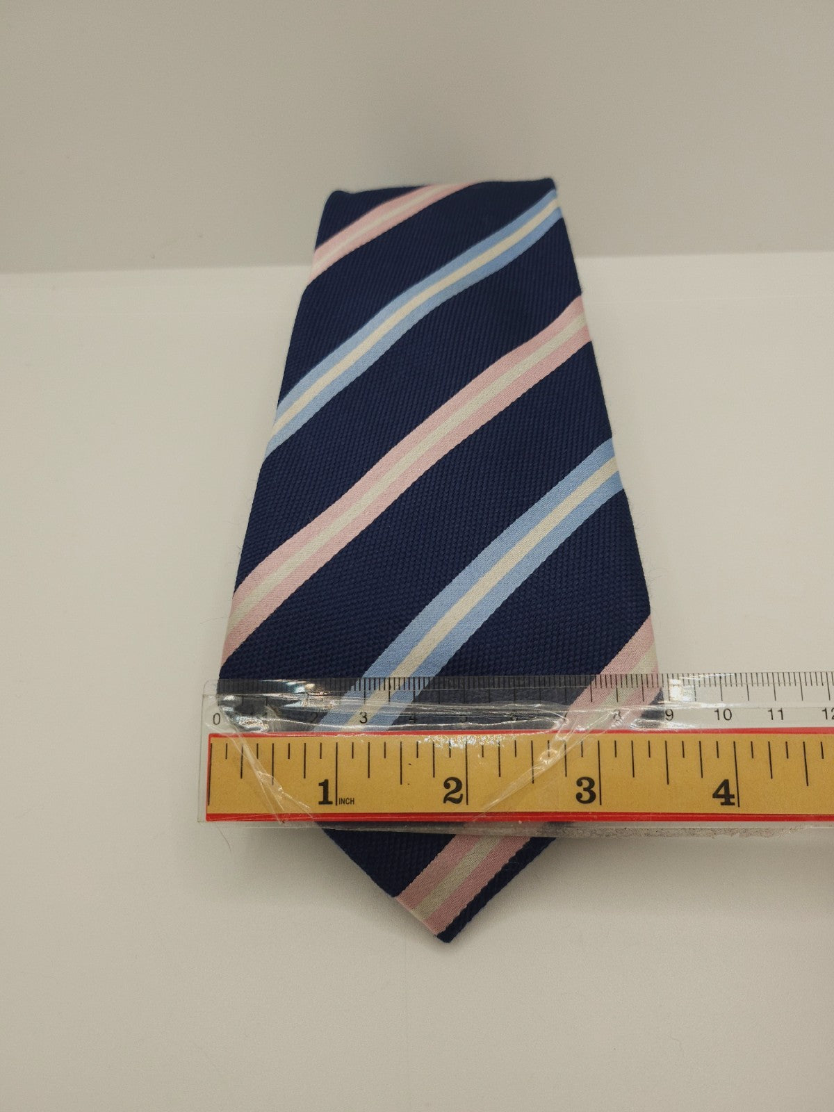 Charles Tyrwhitt Silk Tie Mens Navy Regimental Stripes Classic Y2k Neck Tie BX11