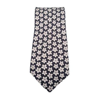 Saville Row Daisy Flower pattern Mens Silk Tie Classic Designer Necktie Vintage Mens Tie UK BX7