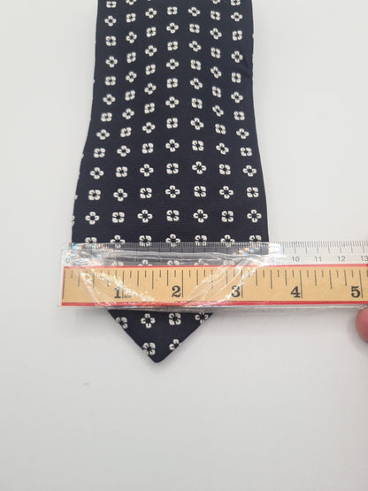Harrods Black Flower Pattern Mens Silk Tie Classic Designer Necktie Formal Vintage Mens Tie UK BX5