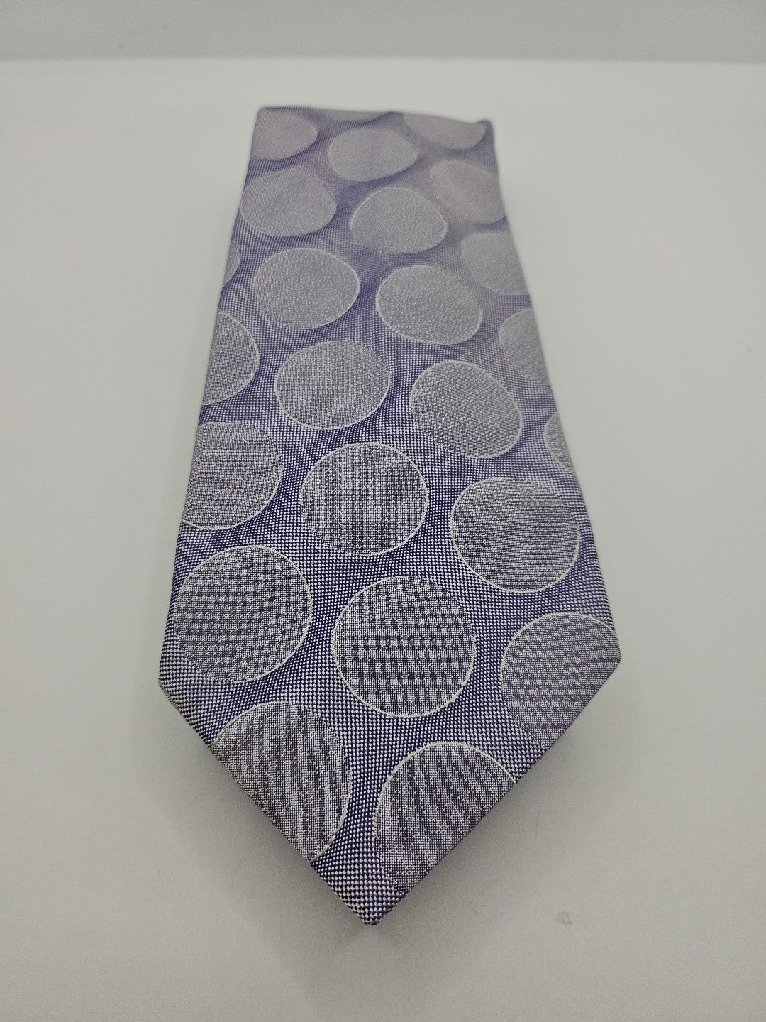 Altea Retro Lilac large Circle Design Mens Silk Tie Wedding Formal Neck Tie BX18