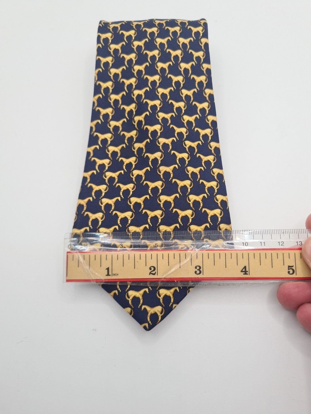 Simpson Horse pattern Blue Mens Silk Tie Classic Designer Necktie Formal Vintage Mens Tie UK BX10