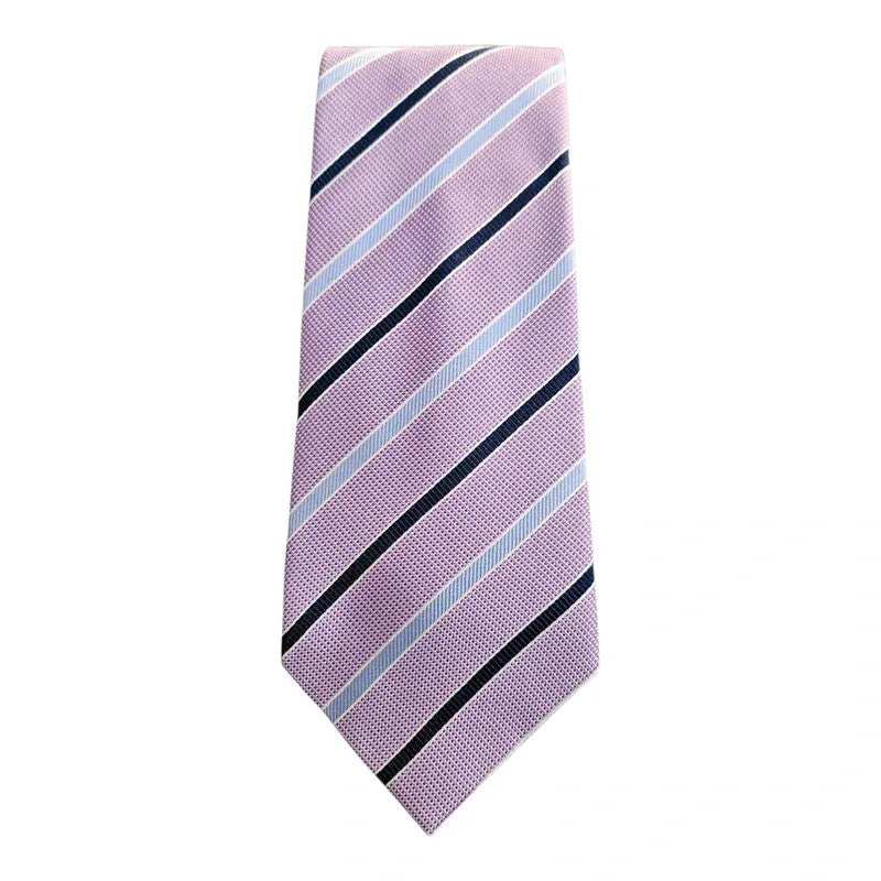 TM Lewin Purple, Black & Blue Wedding formal Neck tie  All Silk Tie