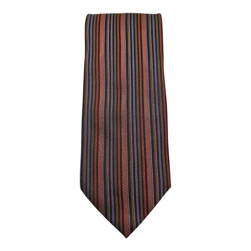 Ben Sherman Black Rainbow Wedding formal Neck tie  Heavy Silk Tie