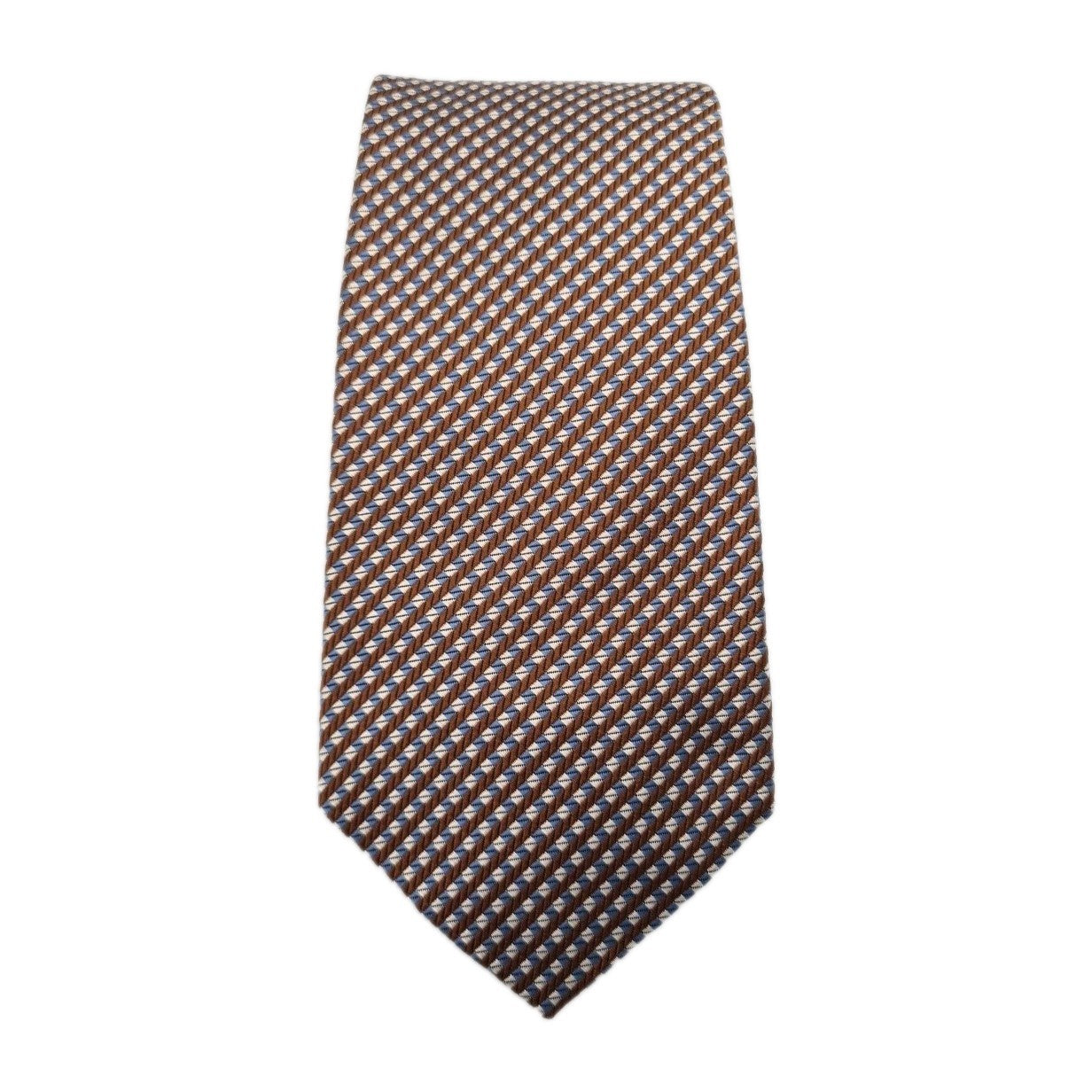 Tom James Brown Stripe Mens Silk Tie Classic Designer Necktie Striped Vintage Mens Tie UK BX13