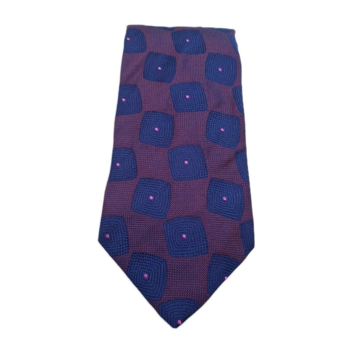 Rodderick Charles Purple geometric Mens Silk Tie Classic Designer Necktie Geometric Vintage Mens Tie UK BX7