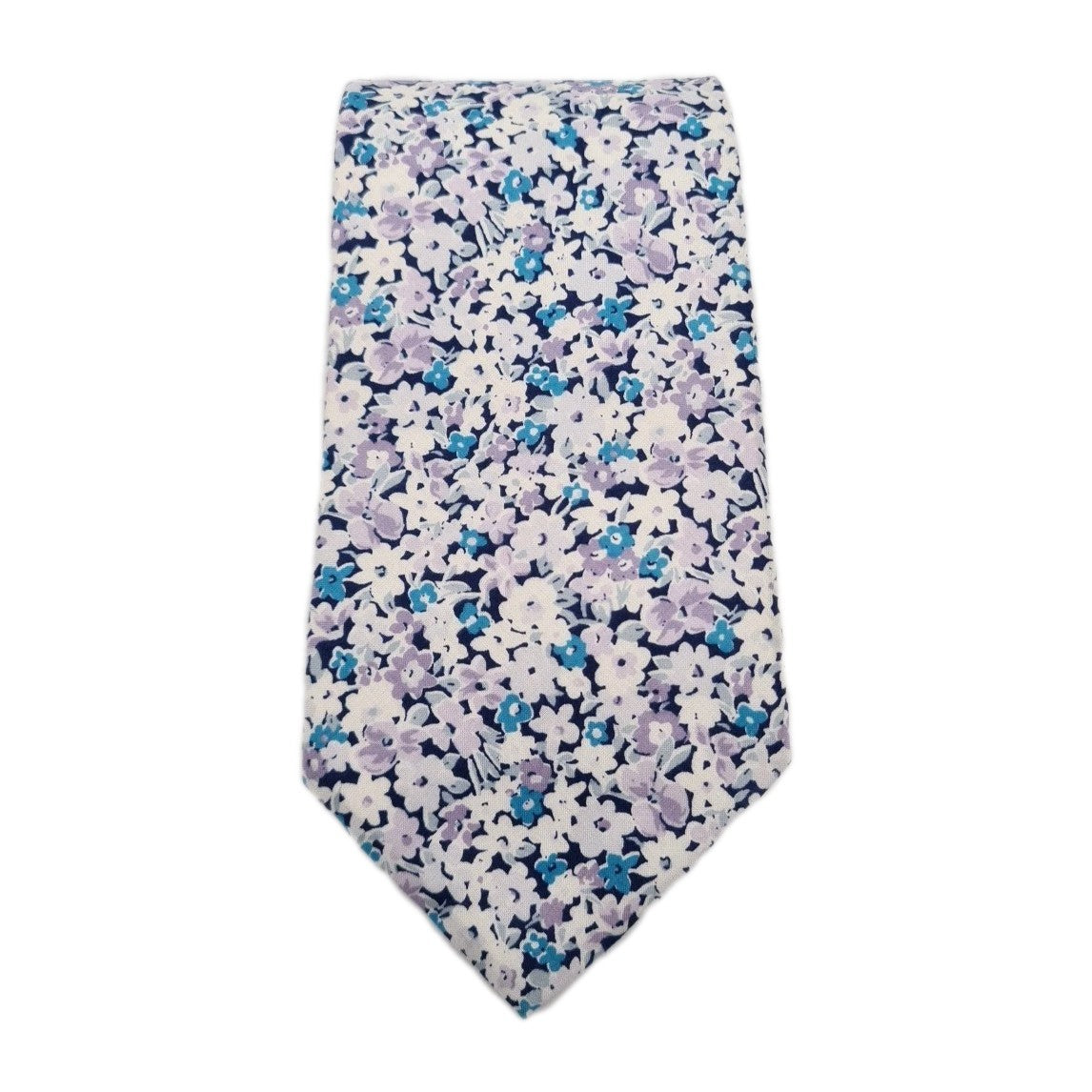 Boden Floral Pattern Blue Mens Silk Tie Classic Designer Necktie Vintage Mens Tie UK BX4
