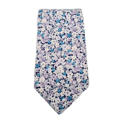 Boden Floral Pattern Blue Mens Silk Tie Classic Designer Necktie Vintage Mens Tie UK BX4