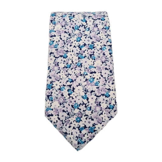 Boden Floral Pattern Blue Mens Silk Tie Classic Designer Necktie Vintage Mens Tie UK BX4