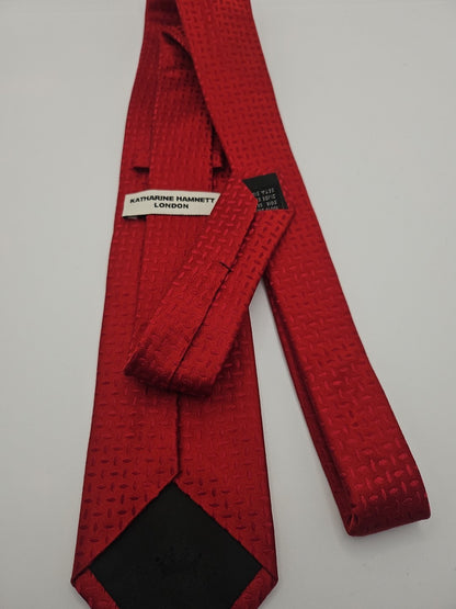 Hamnett Red Pattern Mens Silk Tie Wedding Formal Neck Tie BX16