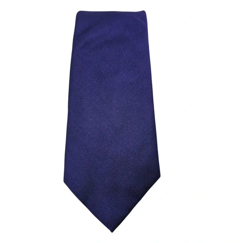 TM Lewin Men's Purple Woven Texture Silk Tie