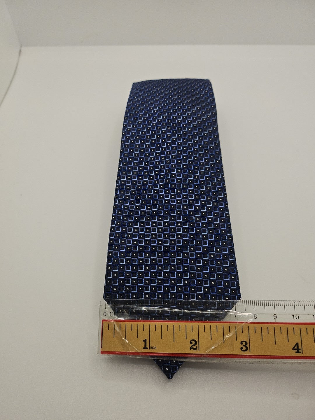 Van Buck Blue Geometric pattern Mens Silk Tie Wedding Formal Neck Tie BX15