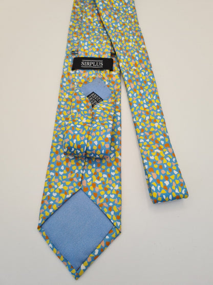 Multi Colour Art Pattern Wedding Silk Tie | Designer Mens Tie UK Vintage Mens Tie UK BX14
