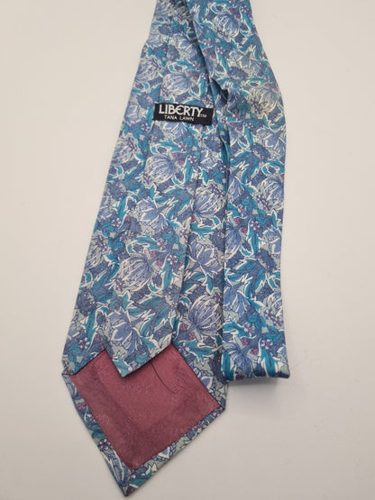 Reworked Punk Graphic Neck Tie Tarot Flower | Emo Alternative Upcycled Tie RW1 Vintage Mens Tie UK