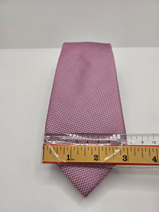 Charles Tyrwhitt Silk Tie Mens Pink Geometric Textured Vtg Wedding Neck Tie BX23