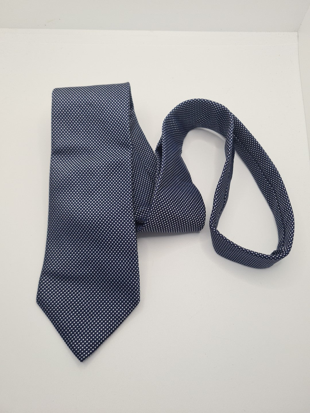 Charles Tyrwhitt Blue Pattern Mens Silk Tie Classic Designer Necktie Vintage Mens Tie UK BX11