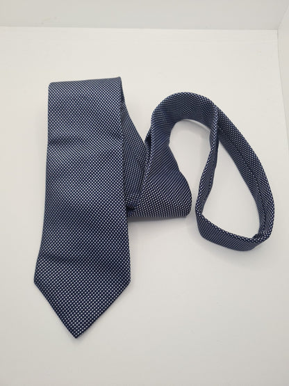 Charles Tyrwhitt Blue Pattern Mens Silk Tie Classic Designer Necktie Vintage Mens Tie UK BX11